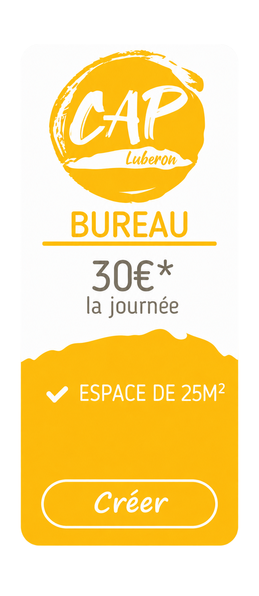 tarifs bureau Cap Luberon